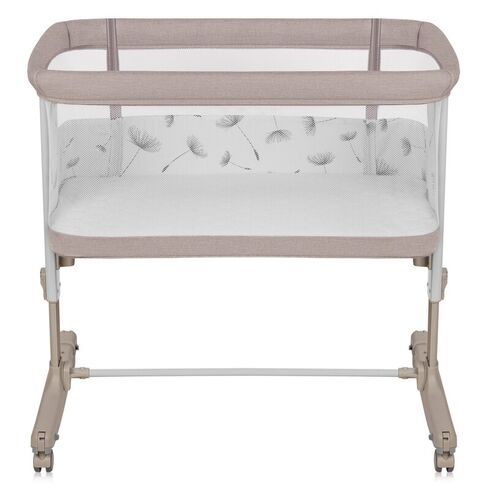Patut co-sleeper, Lionelo, Aurora, 3 in 1, Cu leganare si setare unghiulara, Pana la 9 kg, 0 luni+, Bej, Culoare: Bej, Dimensiuni: 80x50,poza 5