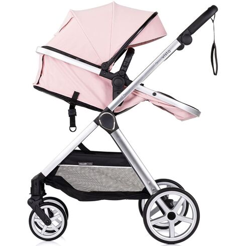 Carucior Chipolino Vista 3 in 1 pink marshmallow, Culoare: Roz, Model: 3 in 1,poza 7