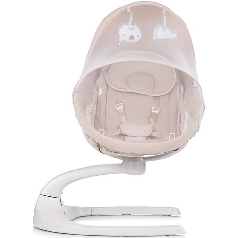 Leagan electric Chipolino E-sway biscotta, Culoare: Crem,poza 4