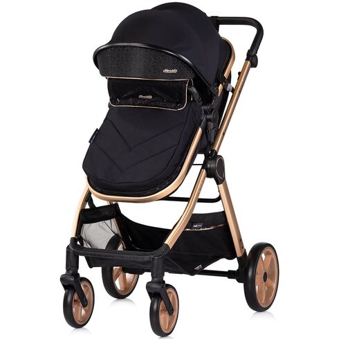 Carucior Chipolino Vista 3 in 1 blackberry, Culoare: Negru/Auriu, Model: 3 in 1,poza 4