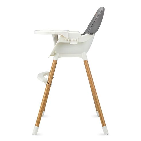 Scaun de masa copii Momi Reki, Piele ecologica, Dark Grey, Culoare: Gri,poza 5