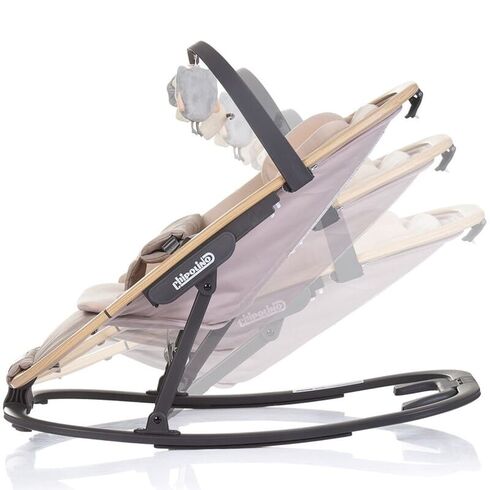 Scaunel balansoar Chipolino Senso biscotta wood, Culoare: Crem,poza 3