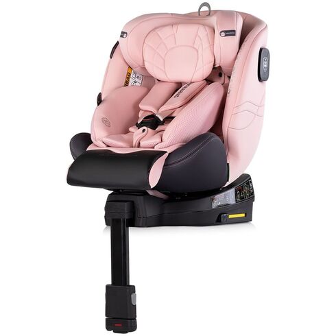 Scaun auto Chipolino Premium I-Size 40-150 cm cu sistem Isofix pink marshmallow, Culoare: Roz, Grupa: 0-36kg (0 luni - 12 ani),poza 2
