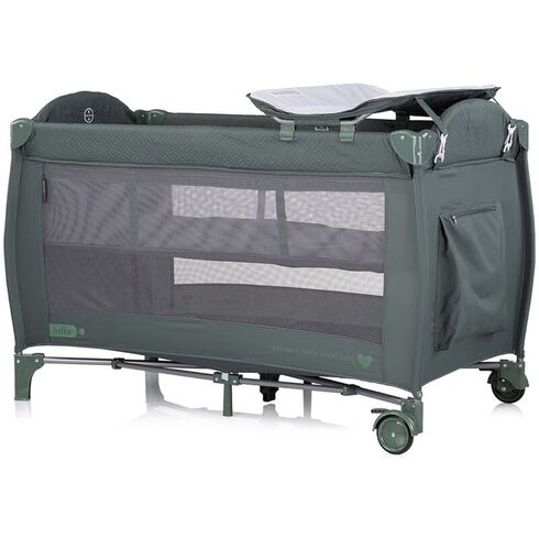 Patut pliabil Chipolino Bella basil, Culoare: Verde, Dimensiuni: 120x60,poza 2