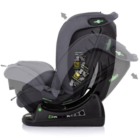 Scaun auto Chipolino Aviato I-Size 40-150 cm cloud, Culoare: Gri, Grupa: 0-36kg (0 luni - 12 ani),poza 5