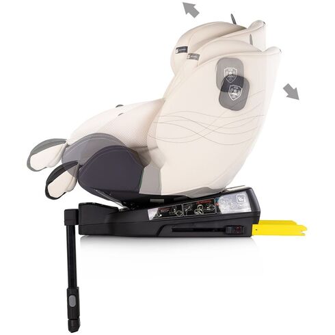 Scaun auto Chipolino Premium I-Size 40-150 cm cu sistem Isofix biscotta, Culoare: Crem, Grupa: 0-36kg (0 luni - 12 ani),poza 4