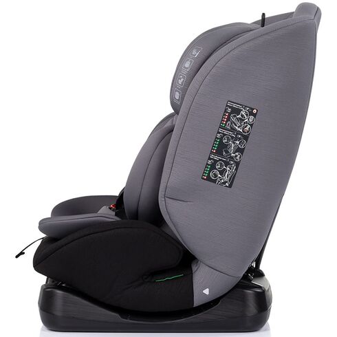 Scaun auto Chipolino Mondial I-Size 40-150 cm charcoal, Culoare: Gri/Negru, Grupa: 0-36kg (0 luni - 12 ani),poza 4