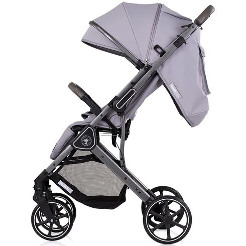 Carucior sport Chipolino Omnia cu maner reversibil platinum, Culoare: Gri, Model: sport,poza 4