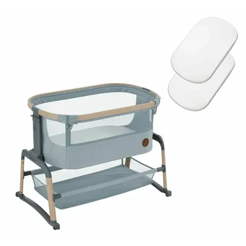 Patut Co-SLEEPER Maxi-Cosi Iora Air BEYOND GREY ECO, Culoare: Gri, Dimensiuni: 80x50,poza 8