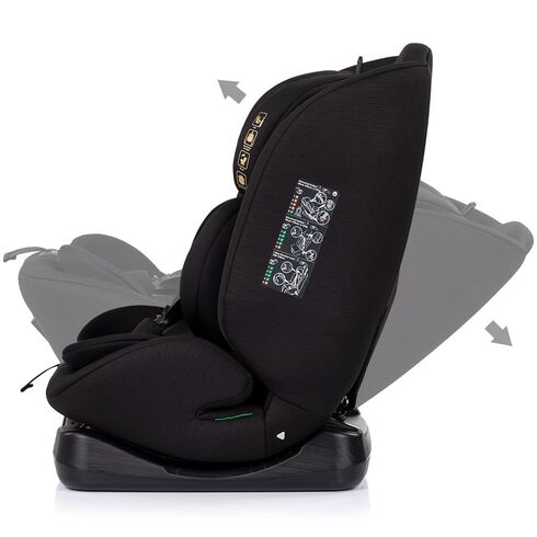 Scaun auto Chipolino Mondial I-Size 40-150 cm noir, Culoare: Negru, Grupa: 0-36kg (0 luni - 12 ani),poza 5