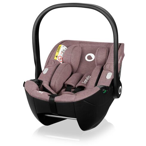 Scoica auto, Lionelo, Moxie, i-Size, Include baza rotativa 360 cu picior de fixare, 40-87 cm, R129, Mov, Culoare: Mov, Grupa: 0-13kg (0 luni - 12 luni),poza 3