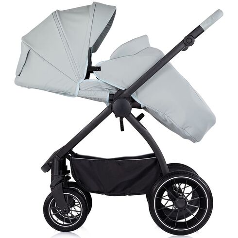 Carucior Chipolino Prestige 3 in 1 matcha, Culoare: Gri deschis, Model: 3 in 1,poza 11