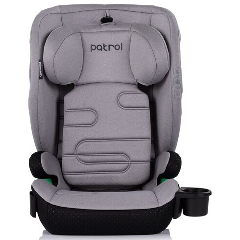 Scaun auto Chipolino Patrol I-Size 100-150 cm cu sistem Isofix platinum, Culoare: Gri, Grupa: 15-36kg (4 ani - 12 ani),poza 2