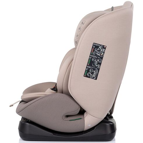 Scaun auto Chipolino Mondial I-Size 40-150 cm latte, Culoare: Bej, Grupa: 0-36kg (0 luni - 12 ani),poza 4