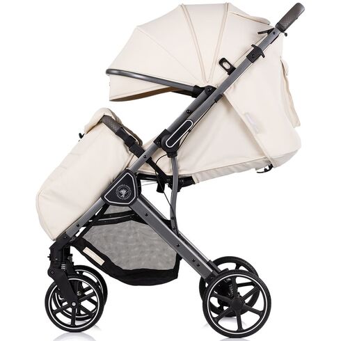 Carucior sport Chipolino Omnia cu maner reversibil cashmere, Culoare: Bej, Model: sport,poza 6