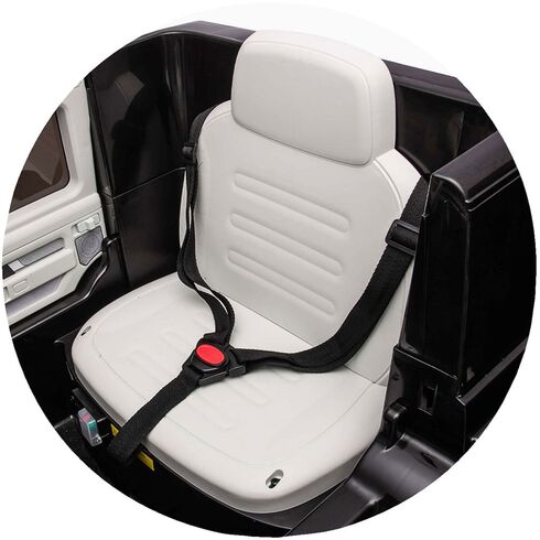 Masinuta electrica Chipolino SUV Mercedes EQG cu scaun din piele si roti EVA black,poza 7