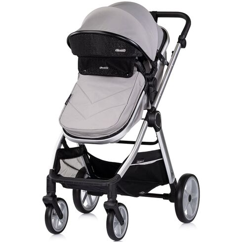 Carucior Chipolino Vista 2 in 1 cloud grey, Culoare: Gri deschis, Model: 2 in 1,poza 3