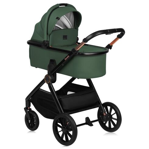 Carucior 2 in 1, Lionelo, Layla, Pana la 22 kg, Verde, Culoare: Verde, Model: 2 in 1,poza 8