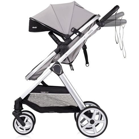 Carucior Chipolino Vista 2 in 1 cloud grey, Culoare: Gri deschis, Model: 2 in 1,poza 4
