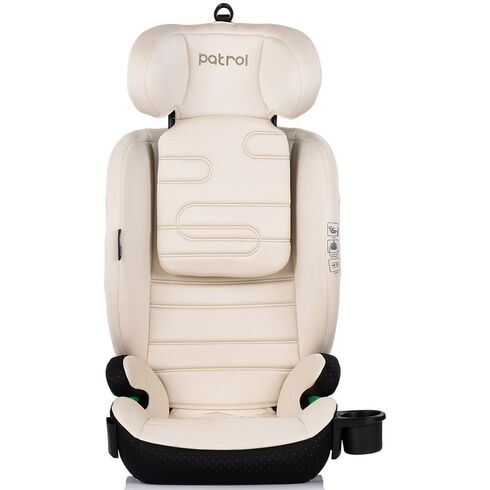 Scaun auto Chipolino Patrol I-Size 100-150 cm cu sistem Isofix cashmere, Culoare: Bej, Grupa: 15-36kg (4 ani - 12 ani),poza 3