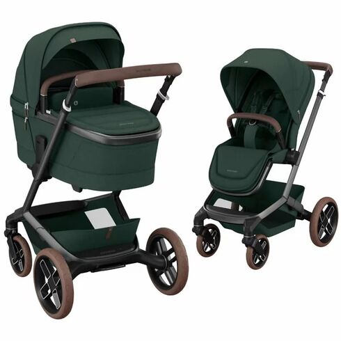 Carucior Maxi-Cosi FAME TWILLIC GREEN, Culoare: Verde inchis, Model: 2 in 1