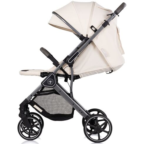 Carucior sport Chipolino Omnia cu maner reversibil cashmere, Culoare: Bej, Model: sport,poza 5