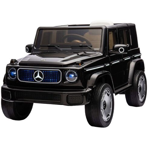 Masinuta electrica Chipolino SUV Mercedes EQG cu scaun din piele si roti EVA black