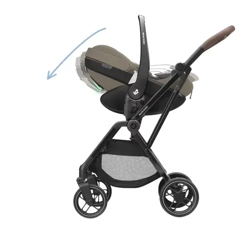 Sistem 3in1 Maxi-Cosi OXFORD Carucior + Landou Sense + Scoica Auto Pebble 360 PRO2 TWILLIC TRUFFLE, Culoare: Crem, Model: 3 in 1,poza 8