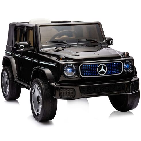 Masinuta electrica Chipolino SUV Mercedes EQG cu scaun din piele si roti EVA black,poza 4