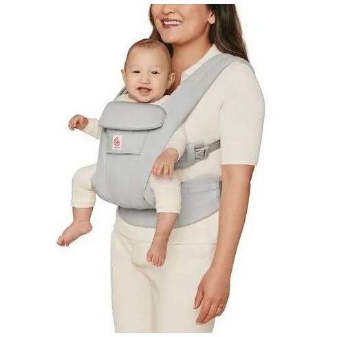 Marsupiu Ergobaby Omni Deluxe Cotton Pearl Grey, Culoare: Gri deschis,poza 3