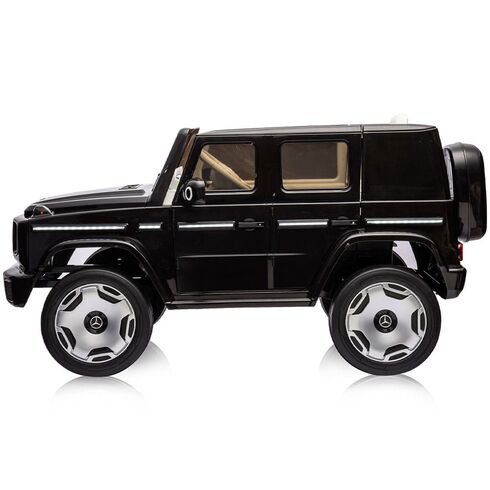 Masinuta electrica Chipolino SUV Mercedes EQG cu scaun din piele si roti EVA black,poza 3