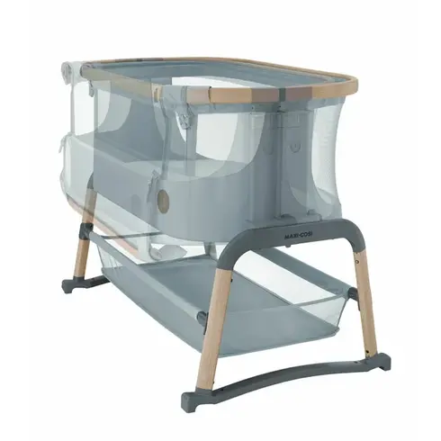 Patut Co-SLEEPER Maxi-Cosi Iora Air BEYOND GREY ECO, Culoare: Gri, Dimensiuni: 80x50,poza 4