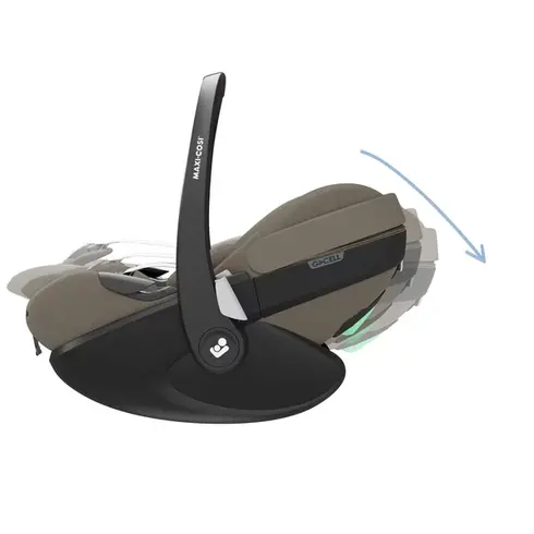 Sistem 4in1 Maxi-Cosi OXFORD Carucior + Landou Sense + Scoica Auto Pebble 360 PRO2 + Baza Auto FAMILYFIX 360 PRO TWILLIC TRUFFLE, Culoare: Crem, Model: 4 in 1,poza 8