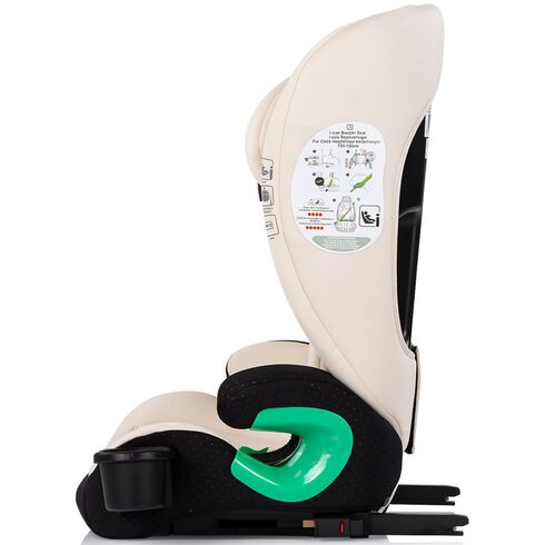 Scaun auto Chipolino Patrol I-Size 100-150 cm cu sistem Isofix cashmere, Culoare: Bej, Grupa: 15-36kg (4 ani - 12 ani),poza 4