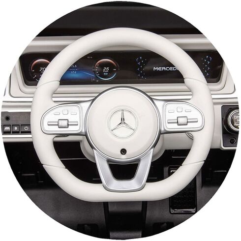 Masinuta electrica Chipolino SUV Mercedes EQG cu scaun din piele si roti EVA black,poza 10