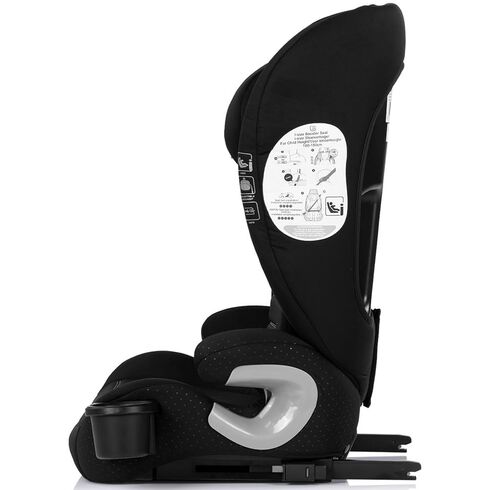 Scaun auto Chipolino Patrol I-Size 100-150 cm cu sistem Isofix noir, Culoare: Negru, Grupa: 15-36kg (4 ani - 12 ani),poza 4