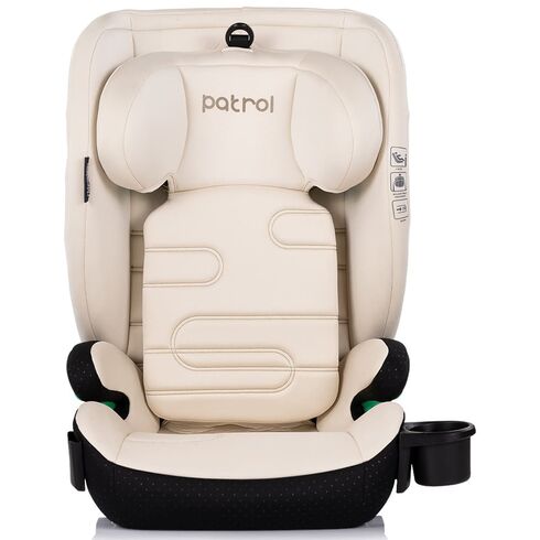 Scaun auto Chipolino Patrol I-Size 100-150 cm cu sistem Isofix cashmere, Culoare: Bej, Grupa: 15-36kg (4 ani - 12 ani),poza 2