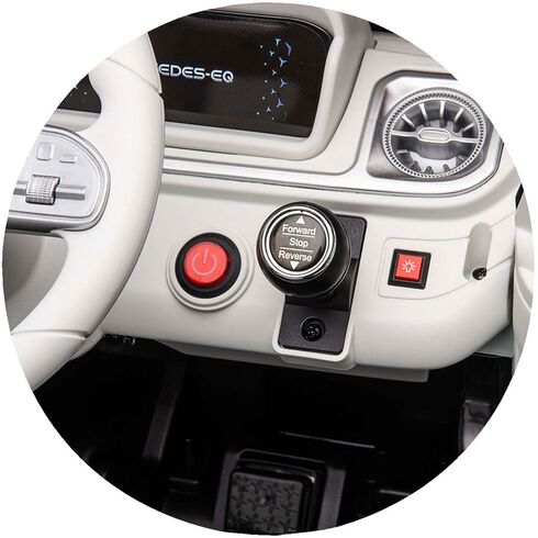 Masinuta electrica Chipolino SUV Mercedes EQG cu scaun din piele si roti EVA black,poza 8