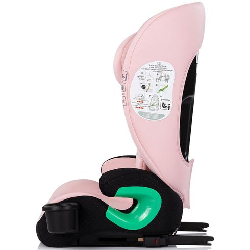 Scaun auto Chipolino Patrol I-Size 100-150 cm cu sistem Isofix powder pink, Culoare: Roz, Grupa: 15-36kg (4 ani - 12 ani),poza 4