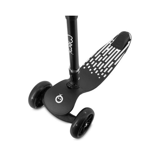 Trotineta pliabila cu roti LED pentru copii, 3 Ani+, MoMi San - Negru, Culoare: Negru,poza 4