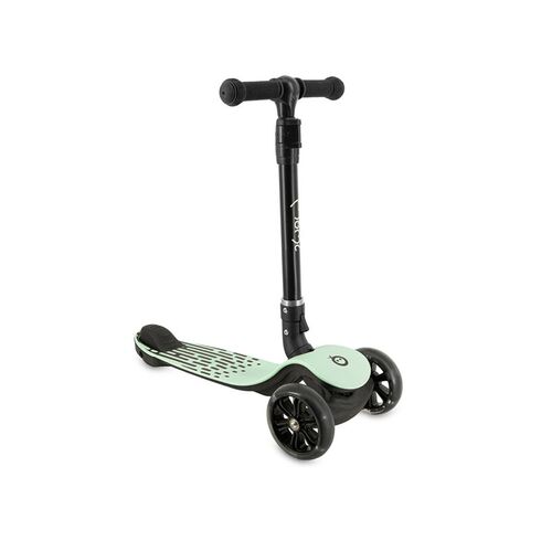 Trotineta pliabila cu roti LED pentru copii, 3 Ani+, MoMi San - Verde, Culoare: Verde