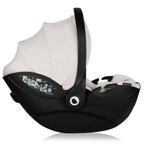 Scoica auto, Lionelo, Moxie, i-Size, 40-87 cm, Conform cu R129, Bej, Culoare: Bej, Grupa: 0-13kg (0 luni - 12 luni),poza 5