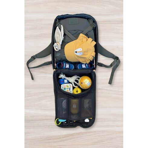 Rucsac pentru părinți MiniMeis Hero Olive Premium, Culoare: Verde - poza 7 - ExclusivMAG.ro