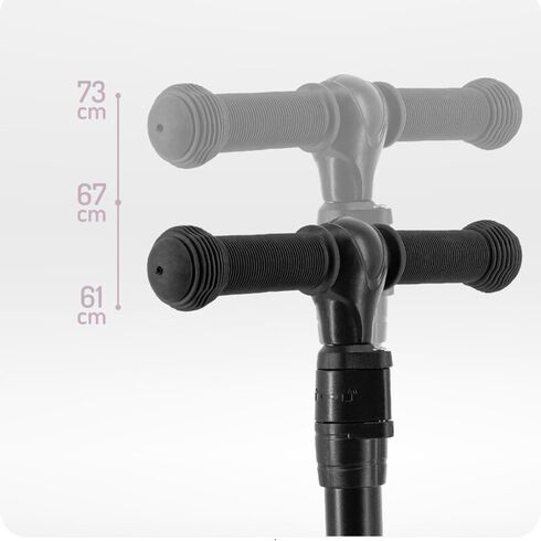 Trotineta pliabila cu roti LED pentru copii, 3 Ani+, MoMi San - Roz, Culoare: Roz,poza 3