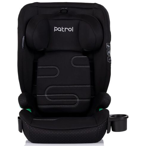 Scaun auto Chipolino Patrol I-Size 100-150 cm cu sistem Isofix noir, Culoare: Negru, Grupa: 15-36kg (4 ani - 12 ani),poza 2