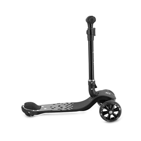 Trotineta pliabila cu roti LED pentru copii, 3 Ani+, MoMi San - Negru, Culoare: Negru,poza 3