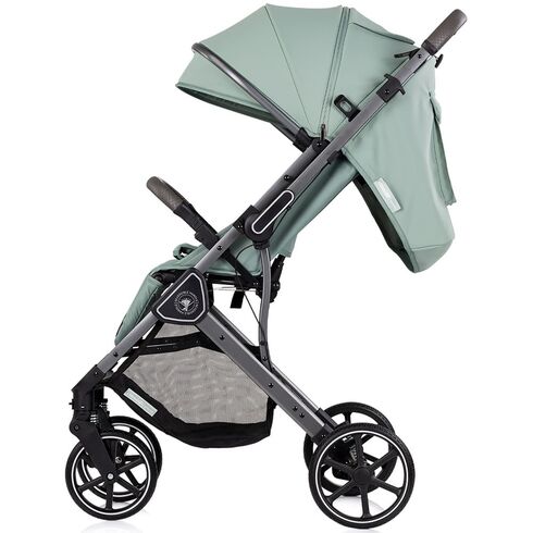 Carucior sport Chipolino Omnia cu maner reversibil matcha, Culoare: Gri deschis, Model: sport,poza 4