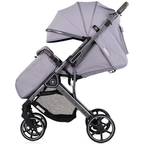 Carucior sport Chipolino Omnia cu maner reversibil platinum, Culoare: Gri, Model: sport,poza 6