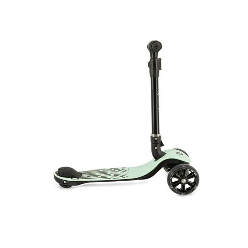 Trotineta pliabila cu roti LED pentru copii, 3 Ani+, MoMi San - Verde, Culoare: Verde,poza 3