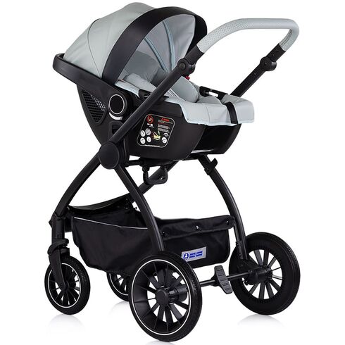 Carucior Chipolino Prestige 3 in 1 matcha, Culoare: Gri deschis, Model: 3 in 1,poza 12